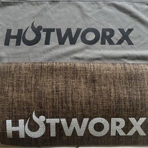 HOTWORX yoga towel and mat